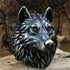 Chevalière Tête de Loup Acier
